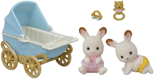 Sylvanian Families 巧克力兔双胞胎套装（婴儿车）