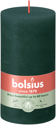 Bolsius 复古桌烛 – 绿色 13 cm