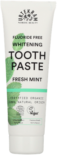 Urtekram 清新薄荷美白无氟牙膏 75 ml｜URTEKRAM Toothpaste Fresh Mint Whitening Fluoride Free 75 ml