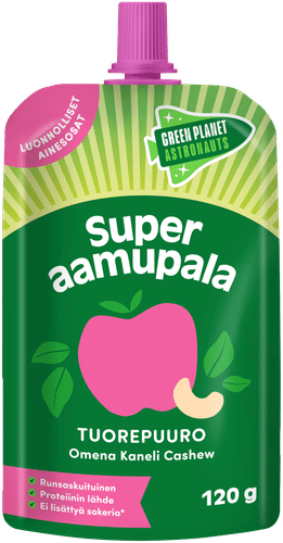 Green Planet Astronauts Super Aamupala Tuorepuuro Omena Kaneli Cashew 120g