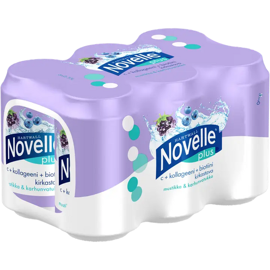 6 x Hartwall Novelle Plus C + Kollageeni + Biotiini 0,33 l｜Hartwall Novelle Plus 6 x Hartwall Novelle Plus C + 胶原蛋白 + 生物素 0,33 l