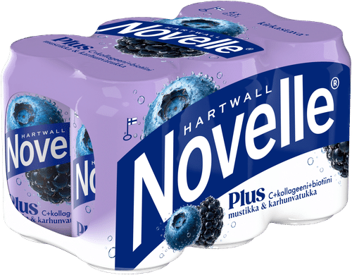 Hartwall Novelle Plus 6 x Hartwall Novelle Plus C + 胶原蛋白 + 生物素 0,33 l