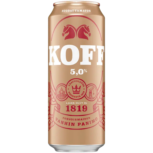 KOFF Suodattamaton olut 5,0 % tölkki 0,5 L｜Koff 未过滤饮料 5.0% 罐装 0,5 L