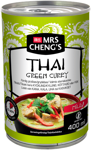 Mrs Cheng's 泰式绿咖喱即食酱 400 ml｜Mrs Cheng's Thai Green Curry ateriakastike 400 ml