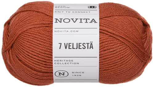 Novita 7 Veljestä 纱线 100g 花楸色 644