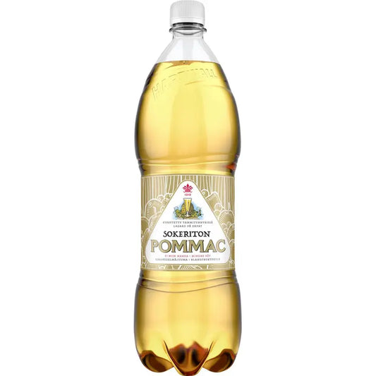Pommac Sokeriton virvoitusjuoma 1,5 l｜Pommac 无糖软饮料 1,5 l