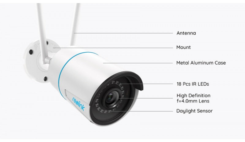 Reolink RLC-510WA (W320) WiFi摄像头 智能侦测 白色