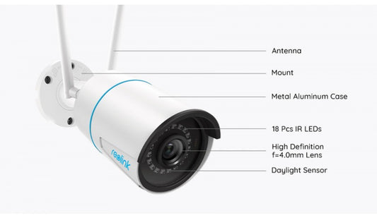 Reolink RLC-510WA (W320) WiFi摄像头 智能侦测 白色
