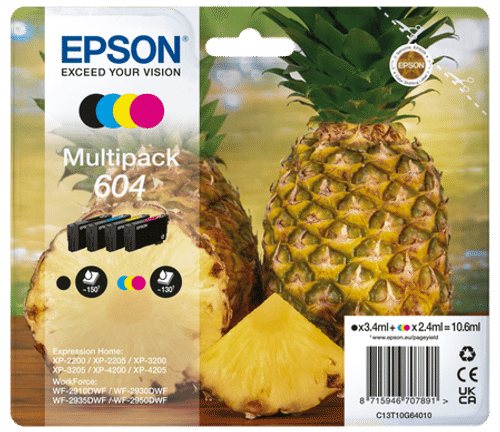 Epson mustepatruuna 604 multipack