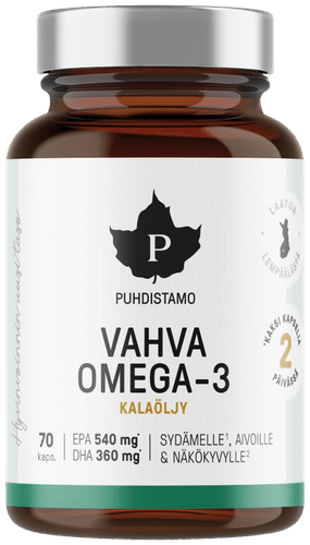 Puhdistamo 高含量Omega-3 70 kaps
