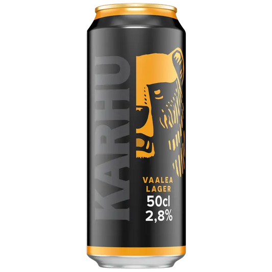Karhu Lager olut 2,8 til-% tölkki 0,5 L｜Karhu 2.8 vol% 罐装淡饮料 0,5 L