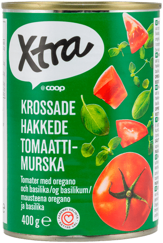 Xtra 番茄碎配牛至和罗勒 400 g