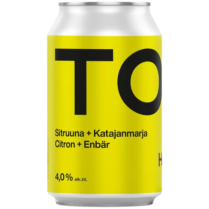 Tosi Hard Seltzer Long Drink Sitruuna-Katajanmarja 4,0% 33cl tölkki｜Tosi Hard Seltzer 长饮柠檬杜松子 4.0% 33cl 罐装