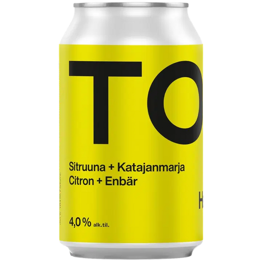 Tosi Hard Seltzer Long Drink Sitruuna-Katajanmarja 4,0% 33cl tölkki｜Tosi Hard Seltzer 长饮柠檬杜松子 4.0% 33cl 罐装