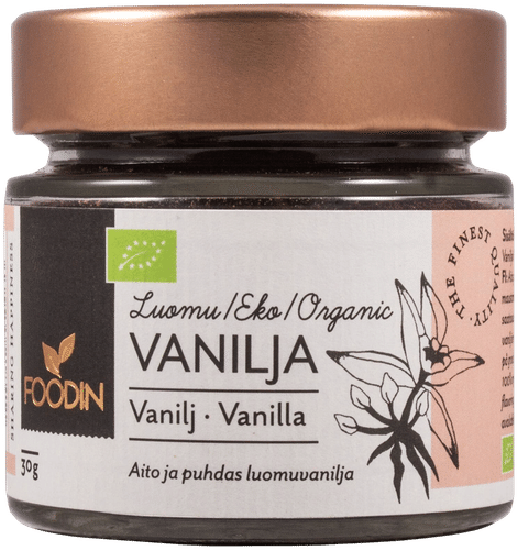 Foodin Vanilja, luomu 30g｜Foodin 有机香草 30g
