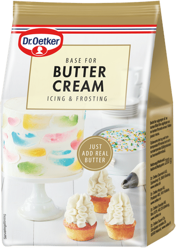 Dr. Oetker  Base for BUTTER CREAM icing & frosting -kuorrutejauheseos 230g｜Dr. Oetker 黄油奶油糖霜基料粉 230g