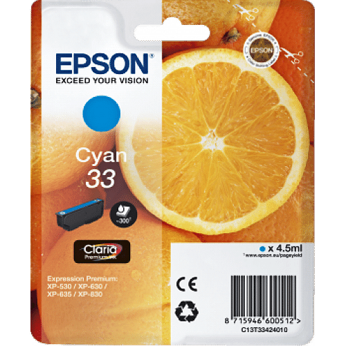 Epson 青色墨盒 33