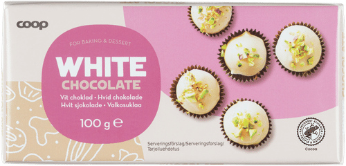 Coop leivontasuklaa valkoinen 100 g｜Coop 烘焙用白巧克力 100 g