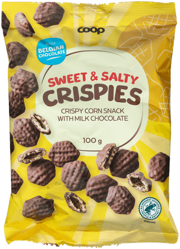 Coop 甜咸脆玉米零食 100 g｜Coop Sweet & Salty Crispies maissisnacks 100 g