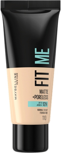 Maybelline New York Fit Me哑光控油粉底液 110 瓷器白 30ml