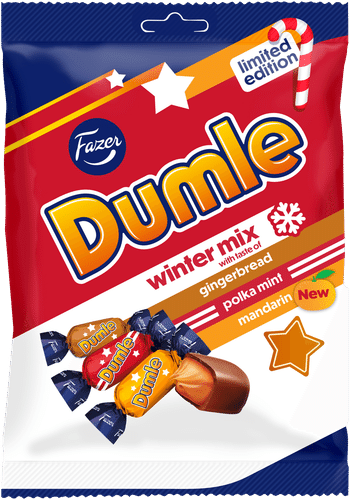 Fazer Dumle winter mix karkkipussi 180g