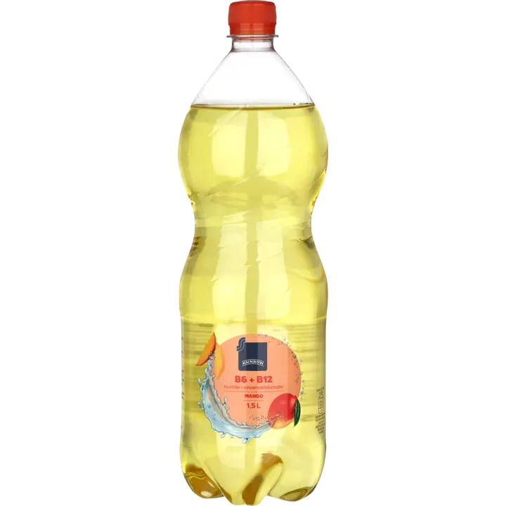 Coop mango hiilihapotettu juoma B6 + B12-vitamiini 1,5l｜Coop 芒果碳酸饮料维生素B6+B12 1,5l