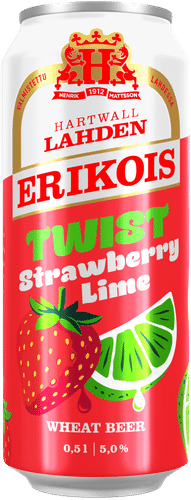 Lahden Erikois Twist Strawberry Lime olut 5% 0,5 l
