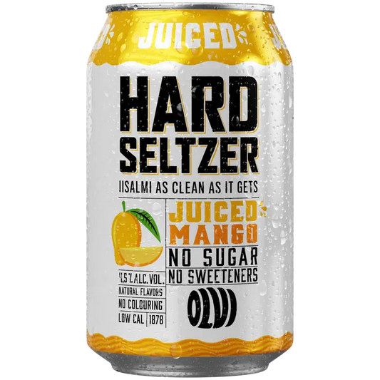 OLVI Hard Seltzer Juiced Mango 4,5 % 0,33 l tlk｜OLVI Hard Seltzer 芒果汁 4.5% 0.33 l tlk