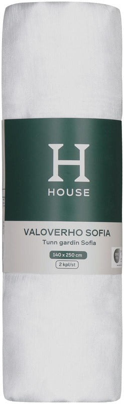House 遮光帘 Sofia 140x250厘米 2件 白色