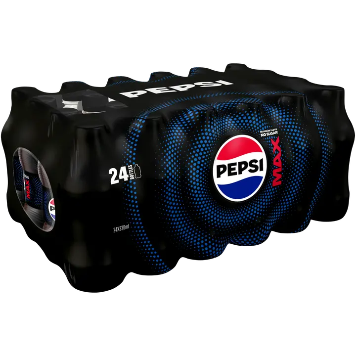 24 x Pepsi Max virvoitusjuoma 0,33 l｜Pepsi MAX 24 瓶 Pepsi Max 软饮料 0,33 l