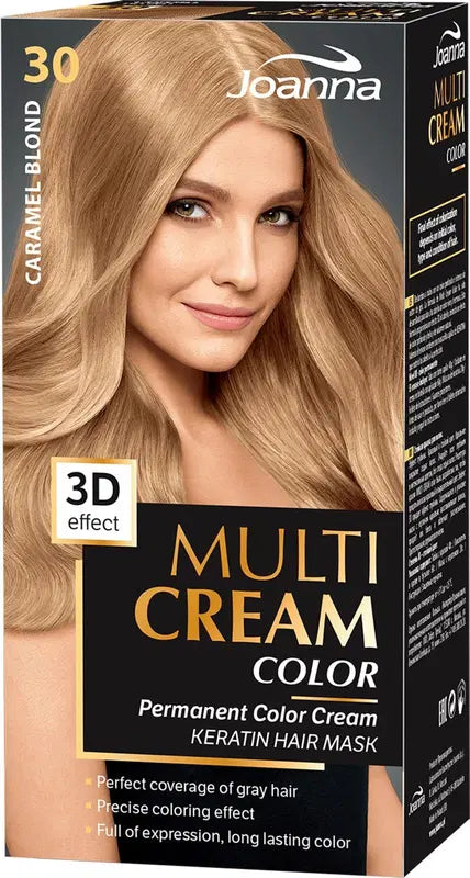 Joanna Multi Cream 焦糖金发 30 染发剂｜Joanna Multi Cream Caramel Blond 30 hiusväri