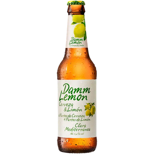 Damm Lemon 3.2% 0,33l olutpullo｜Damm 柠檬 3.2% 0.33l 饮料瓶