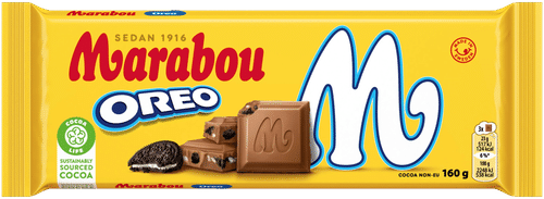 Marabou 奥利奥巧克力板 160g｜Marabou Oreo Suklaalevy 160g