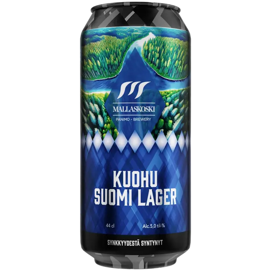 Mallaskoski Kuohu Suomi Lager 5,0 til-% 44cl｜Mallaskoski 阔湖芬兰饮料 5.0 vol% 44cl