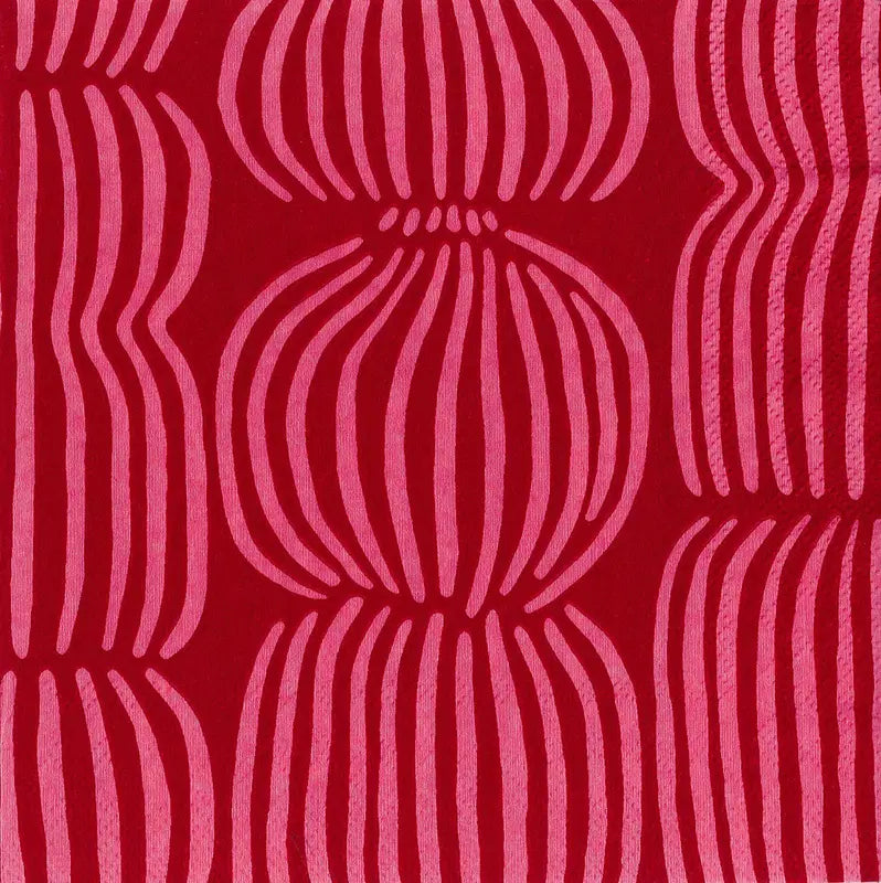 Pentik 谷物餐巾 红色 25x25厘米 20 kpl｜Pentik Vilja lautasliina punainen 25x25 cm 20 kpl