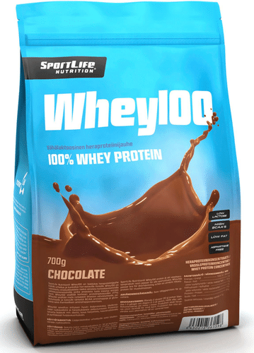 Sportlife Nutrition Whey100 700克巧克力乳清蛋白粉｜SportLife Nutrition Whey100 700g suklaa heraproteiinijauhe