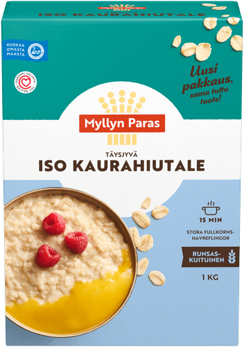 Myllyn Paras Iso täysjyvä Kaurahiutale 1 kg｜Myllyn Paras 大全麦燕麦片 1 kg