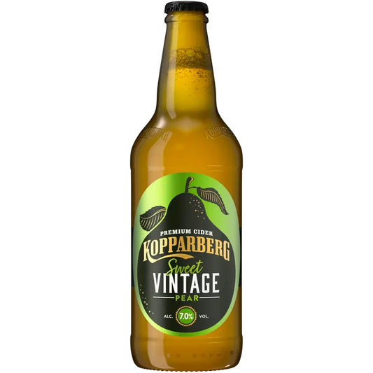 Premium Cider Kopparberg Vintage Pear 7,0 %, Päärynäsiideri pullo 50 cl｜Kopparberg 优质苹果饮品 Kopparberg 复古梨 7.0%，梨苹果饮品瓶 50 cl