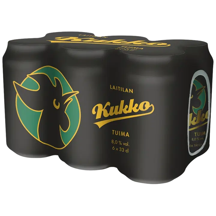 6 x Laitilan Kukko Tuima 8,0 til-% 0,33L olut｜Laitilan 6 x Laitila Kukko Tuima 8.0 vol% 0.33L 饮料