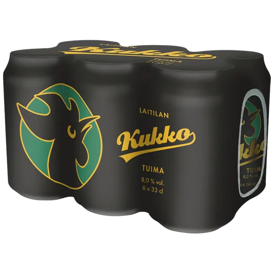 6 x Laitilan Kukko Tuima 8,0 til-% 0,33L olut｜Laitilan 6 x Laitila Kukko Tuima 8.0 vol% 0.33L 饮料