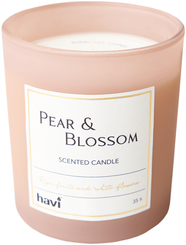 Havi 梨与花香薰蜡烛 1件/8x9厘米｜Havi Pear & Blossom tuoksukynttilä 1kpl/8x9cm