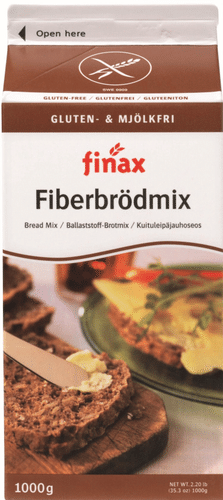 Finax Gluteeniton kuituleipäjauhoseos 1000 g｜Finax 无麸质高纤面包粉混合粉 1000 g