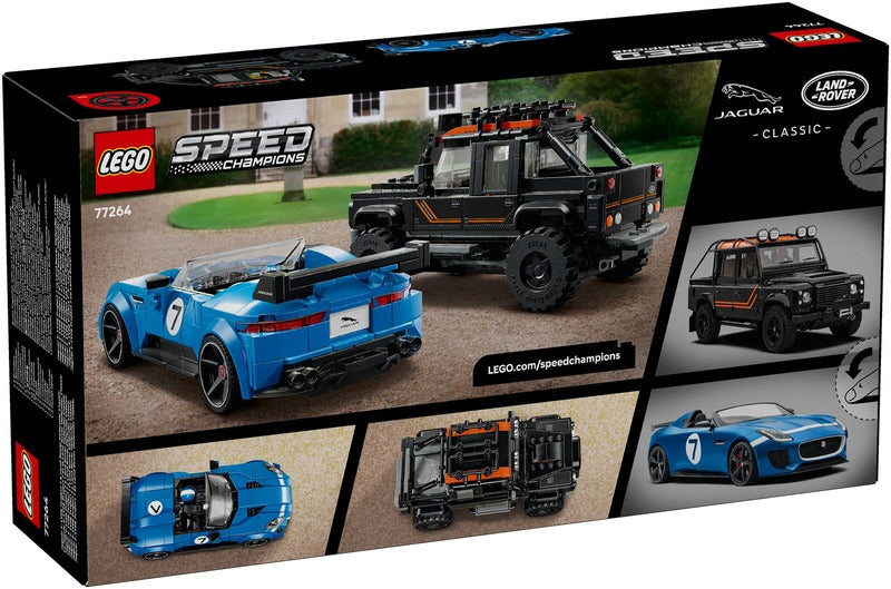 LEGO 极速赛车 77264 捷豹Project 7与路虎卫士｜LEGO® Speed Champions 77264 Jaguar Project 7 ja Land Rover Defender