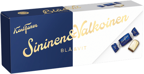 Karl Fazer maitosuklaa ja valkosuklaa konvehteja 250g
