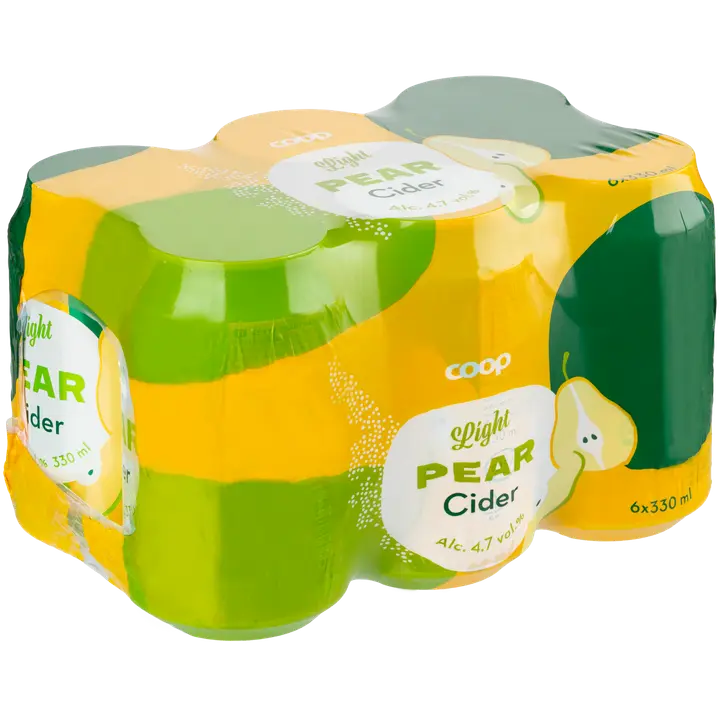 6 x Coop päärynäsiideri light 4,7 % 0,33 l tlk｜Coop 6 x Coop 淡味梨苹果饮品 4.7% 共 0.33 升