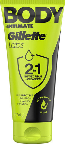 Gillette Labs身体+私密二合一脱毛膏+清洁剂 177ml