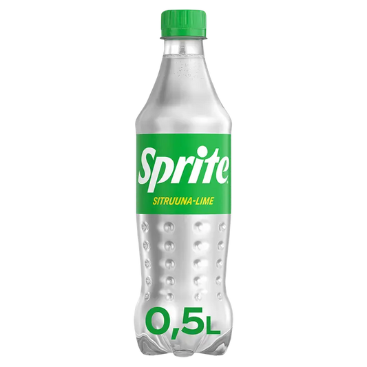 Sprite Sitruuna-Limetti virvoitusjuoma muovipullo 0,5 L｜Sprite 柠檬酸橙软饮料塑料瓶 0,5 L