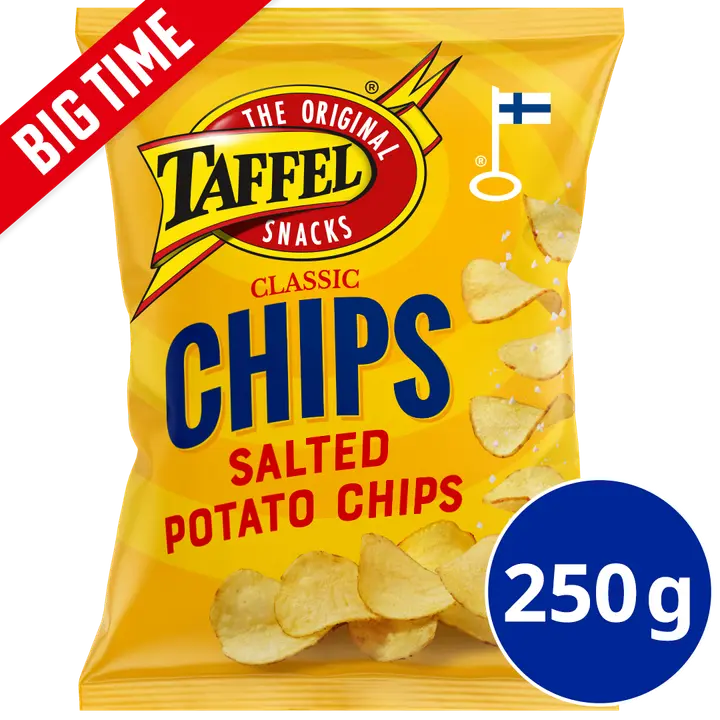 Taffel Chips classic suolattu sipsi 250g-Taffel 薯片 经典咸味薯片 250g