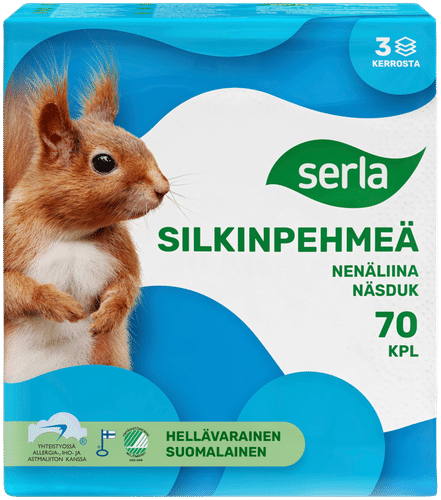 Serla Silkinpehmeä nenäliina 70kpl