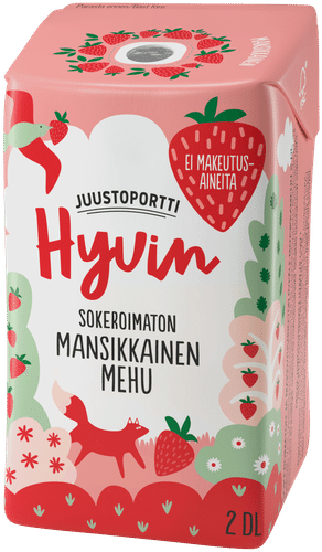 Juustoportti Hyvin 草莓汁 2 dl